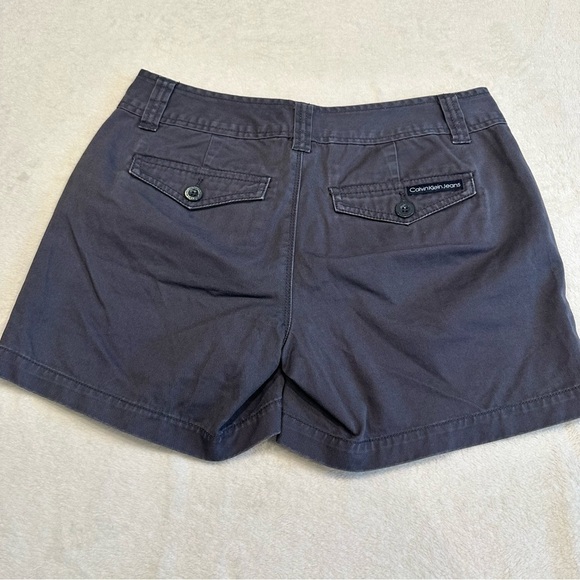 EU Calvin Klein Grey Denim Shorts - Picture 6 of 11